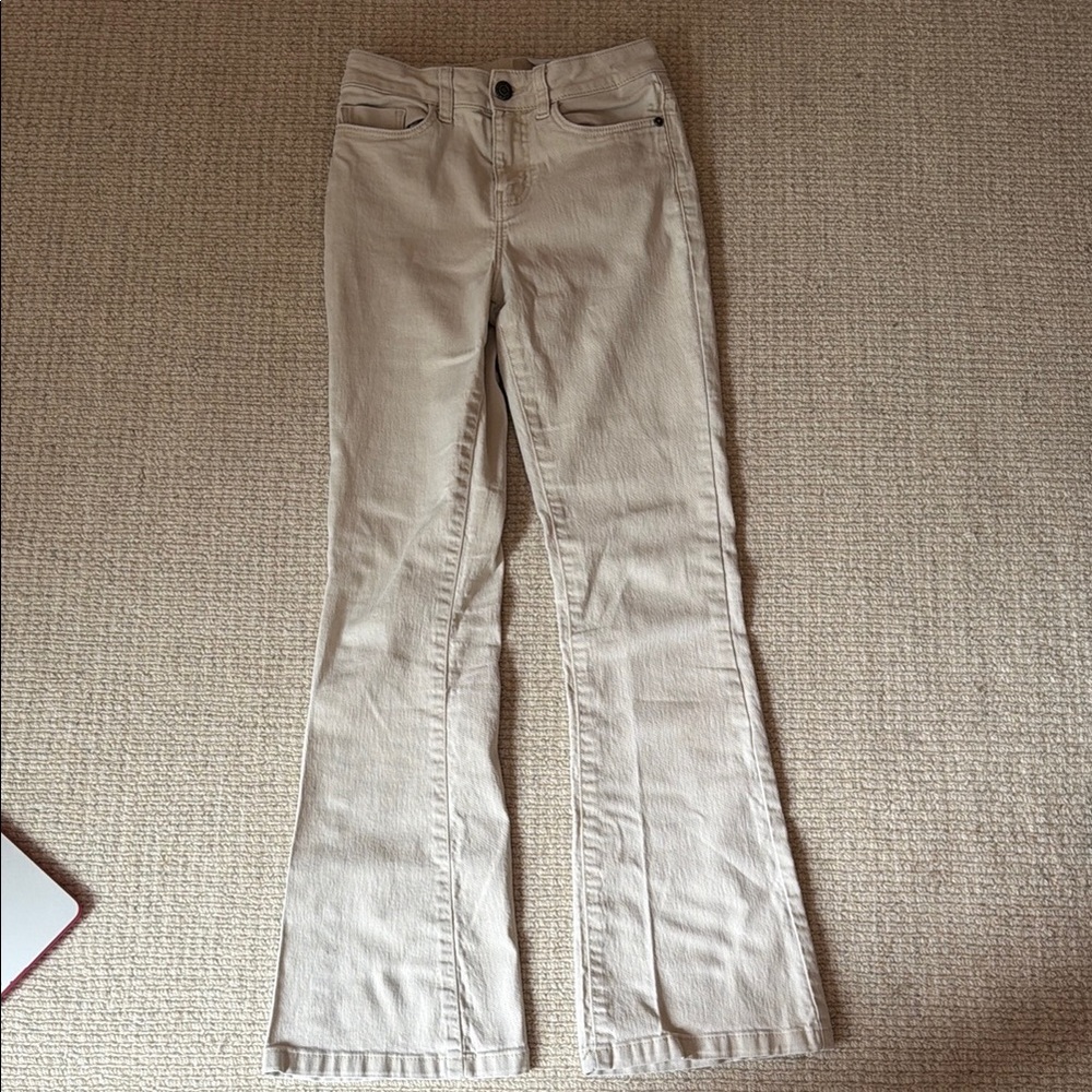 Women’s size 24 Flared Khaki pants! Are a light tan color
